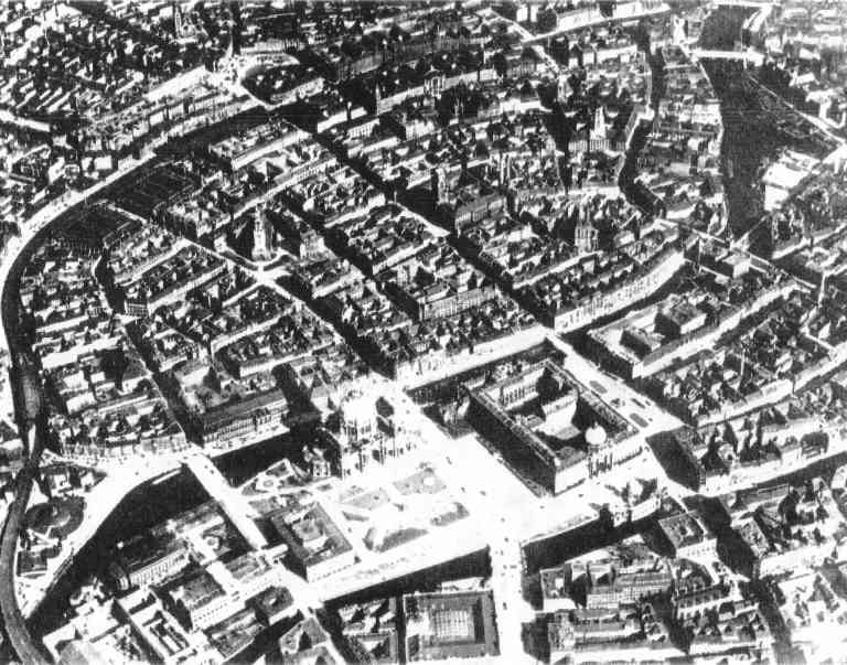 Inner city of the 1920th century Berlin